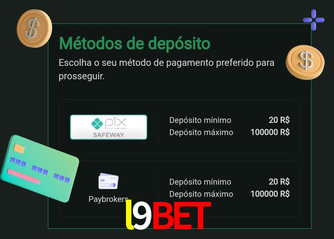 O cassino l9bet oferece uma grande variedade de métodos de pagamento