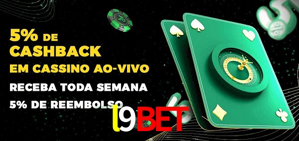 Promoções do cassino ao Vivo l9bet